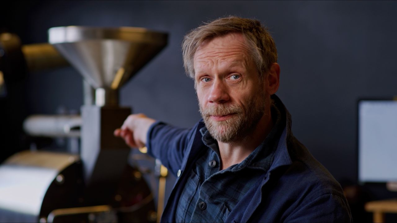 Tony Jacobsen talks Light Roast — frame 3. Director of Photography Patrick D. A. Webb.