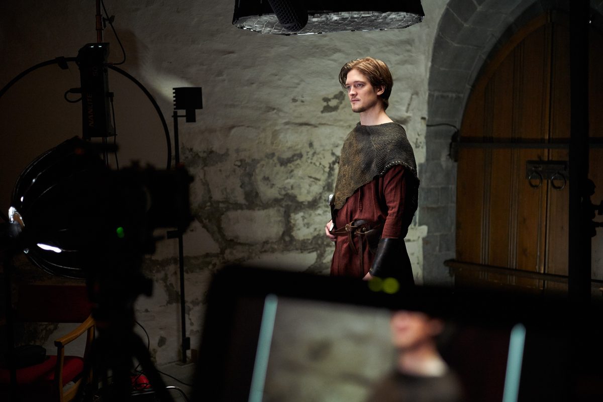 The Royal Shakesbeer Company — on set in 2026, a scene shot by Patrick Webb, Director of Photography. Norway.